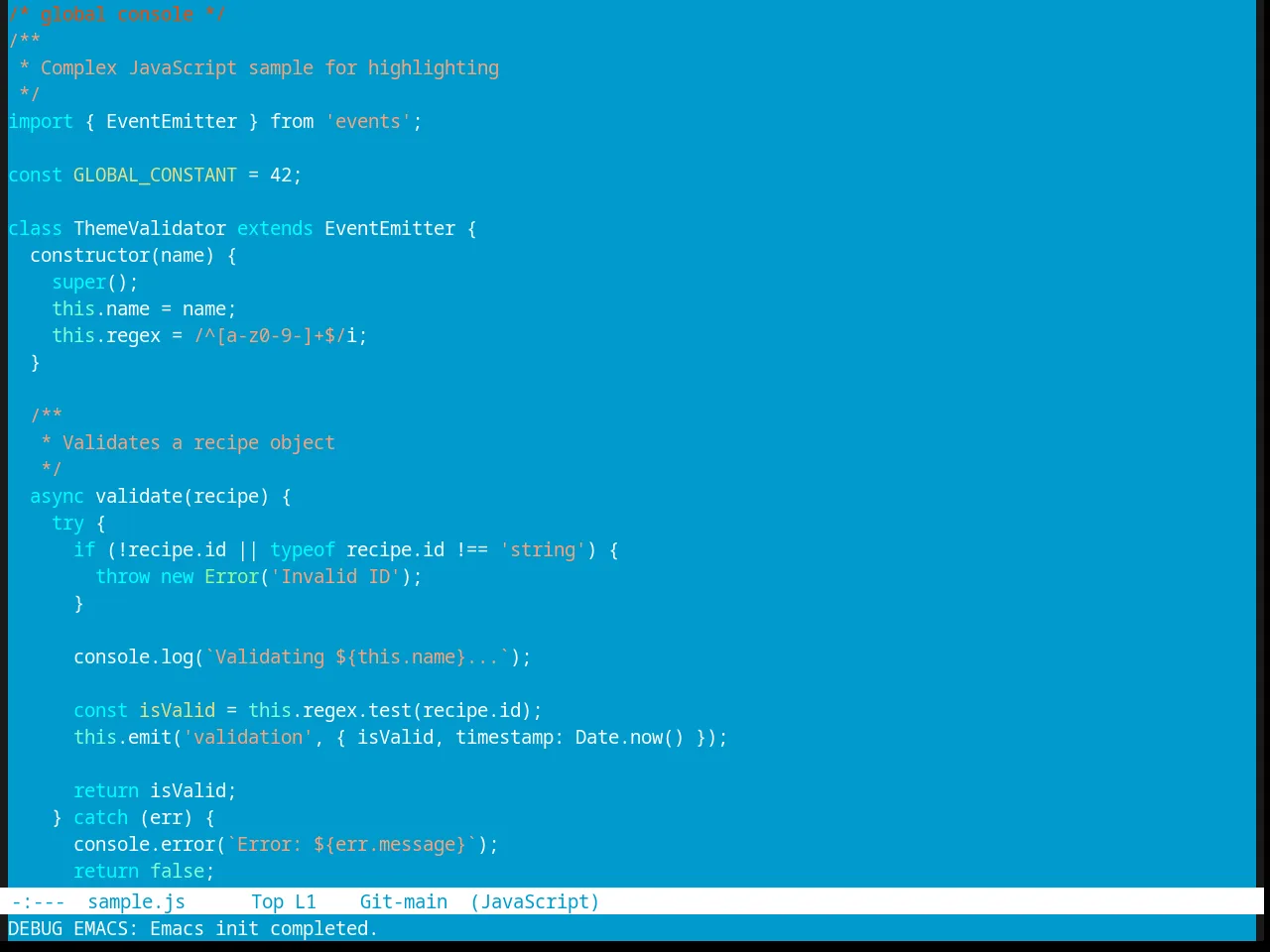 Aalto Dark theme in javascript-mode