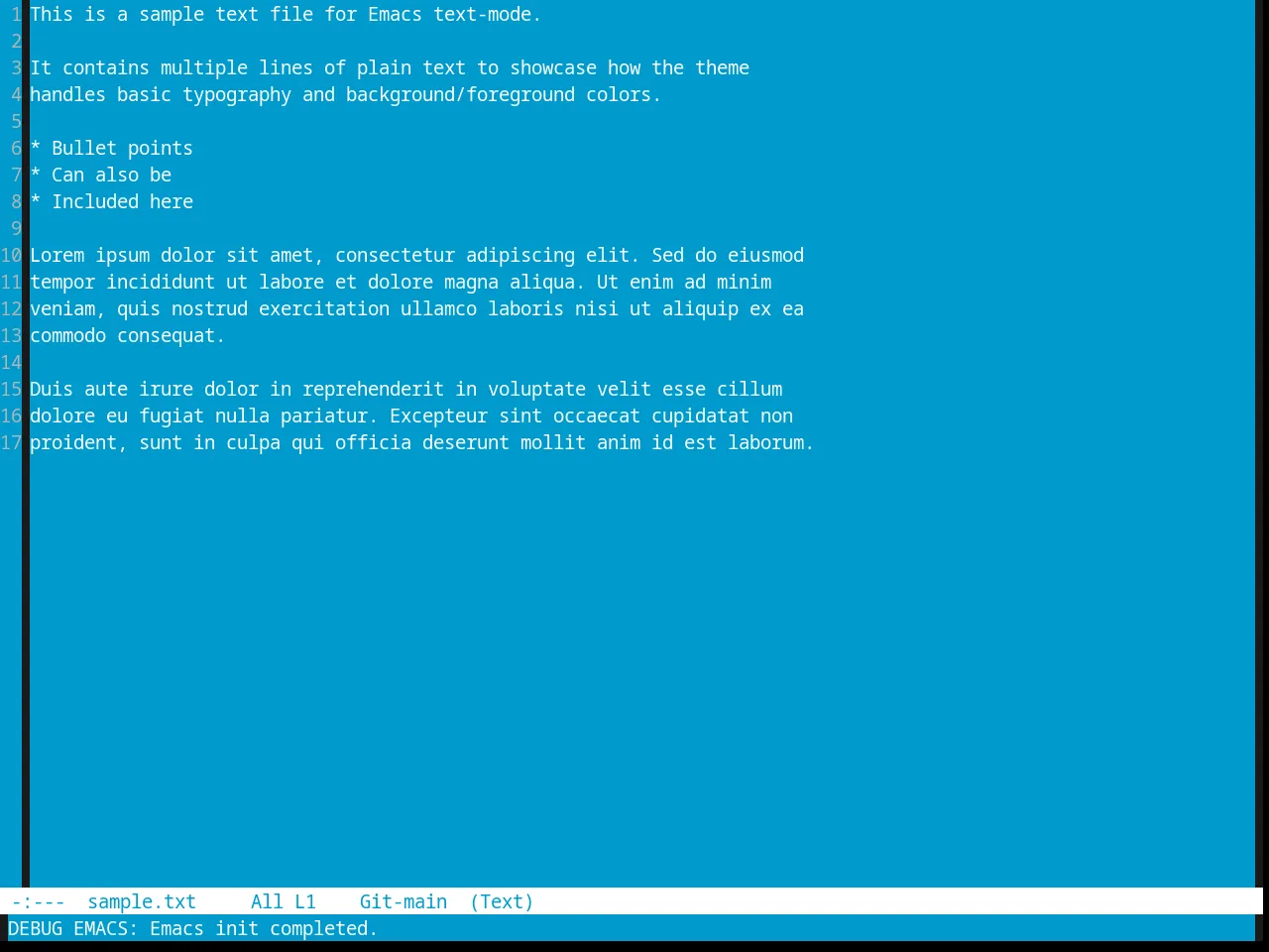 Aalto Dark theme in text-mode