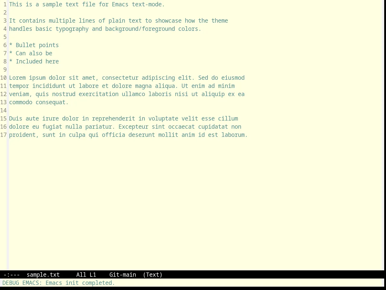Aalto Light Theme in text-mode