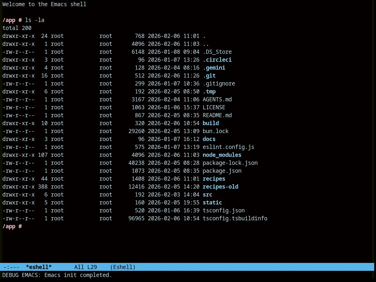 Abyss Theme in eshell