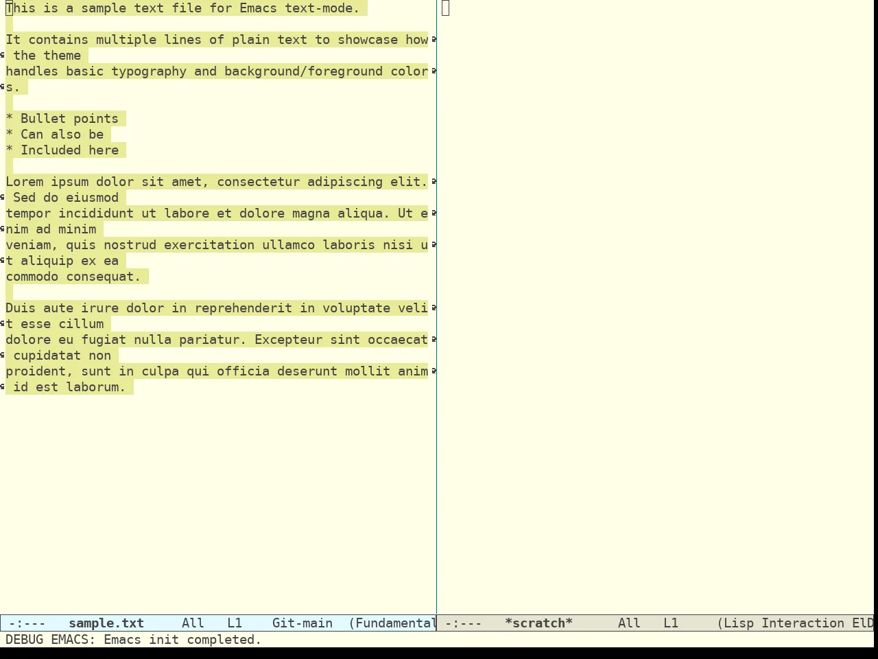 Acme Theme in fundamental-mode