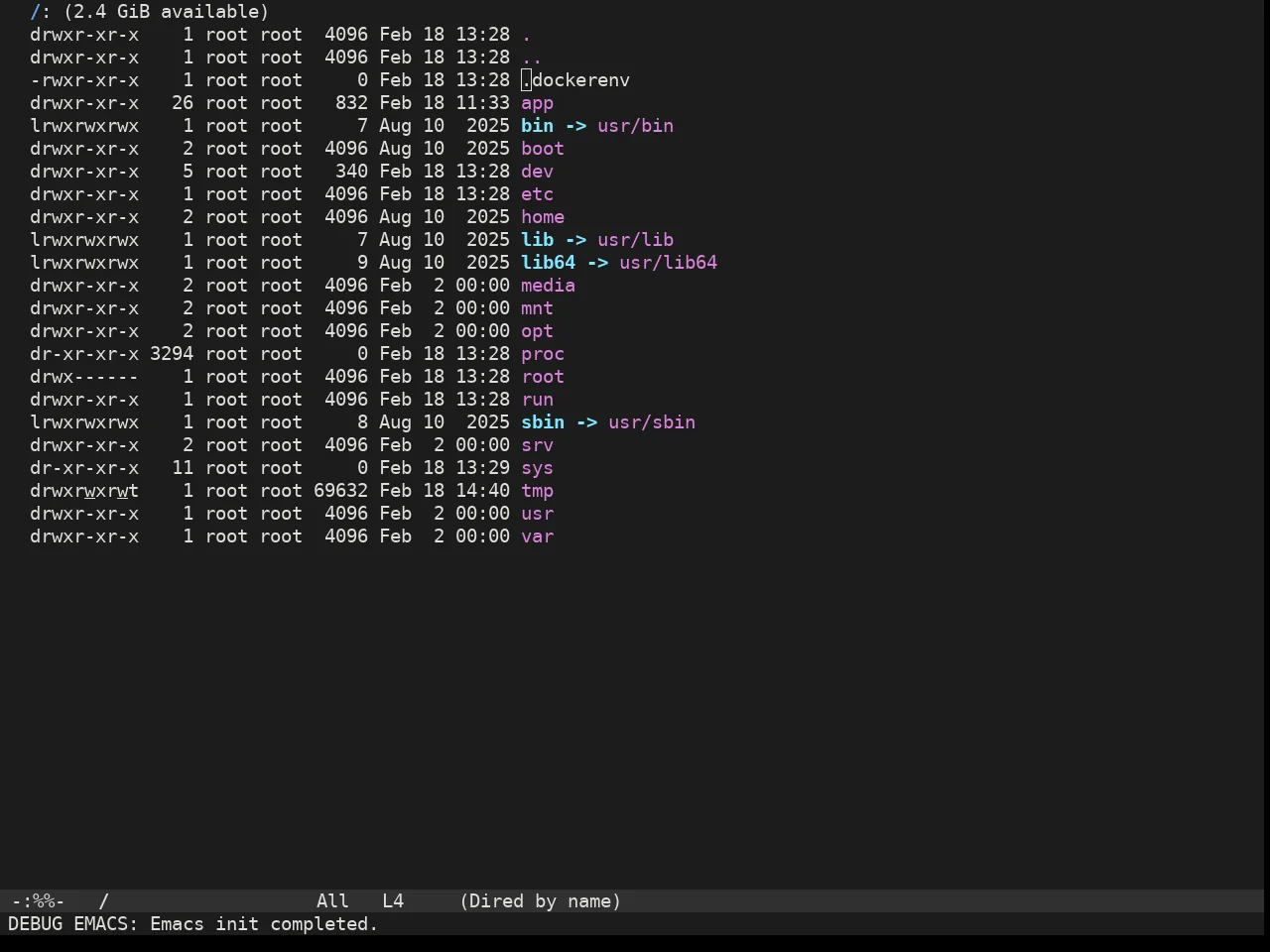 Adwaita Dark Theme in dired