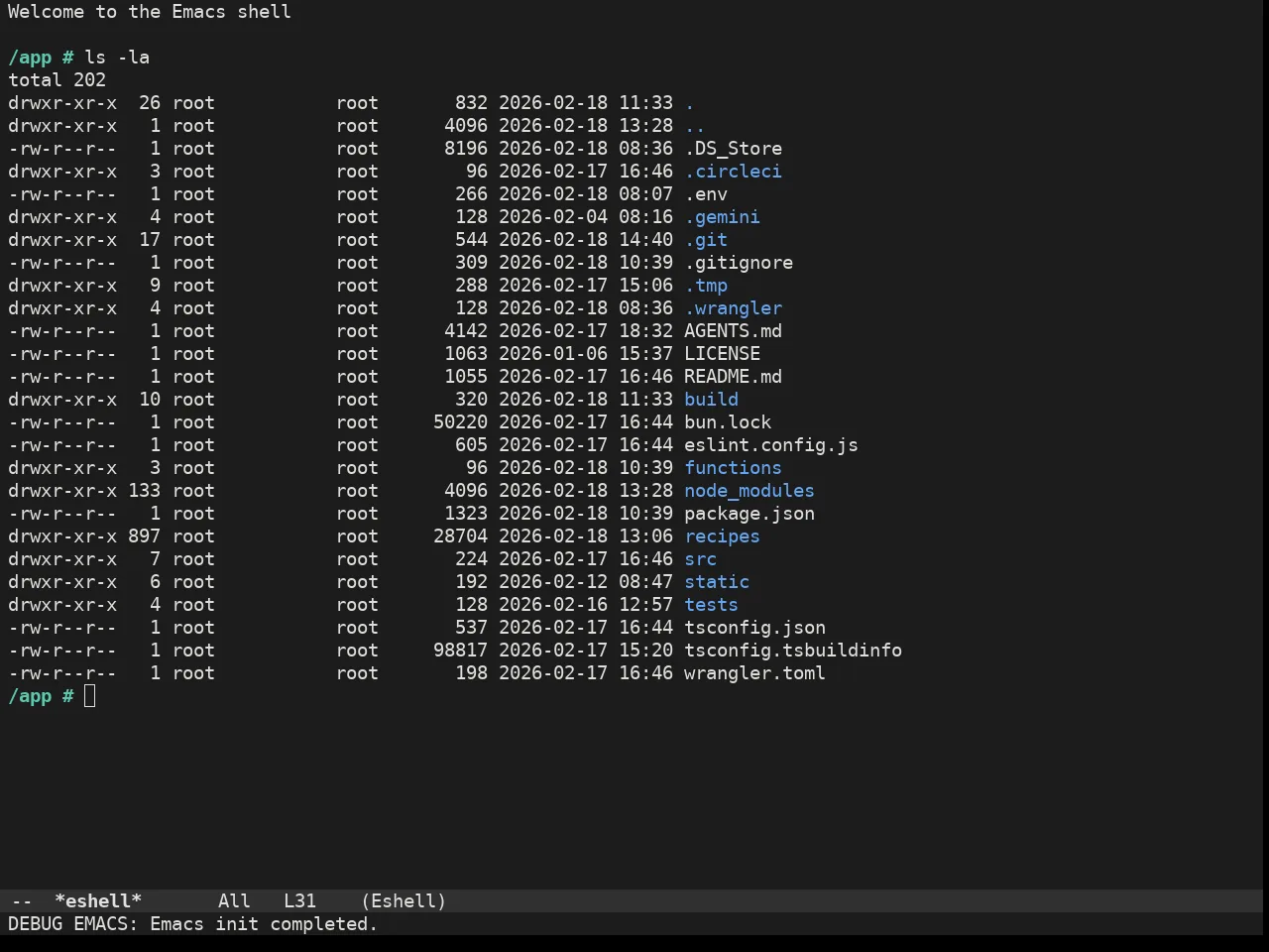 Adwaita Dark Theme in eshell