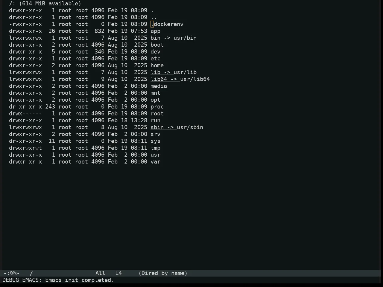 Alabaster Themes Dark Mono Theme in dired