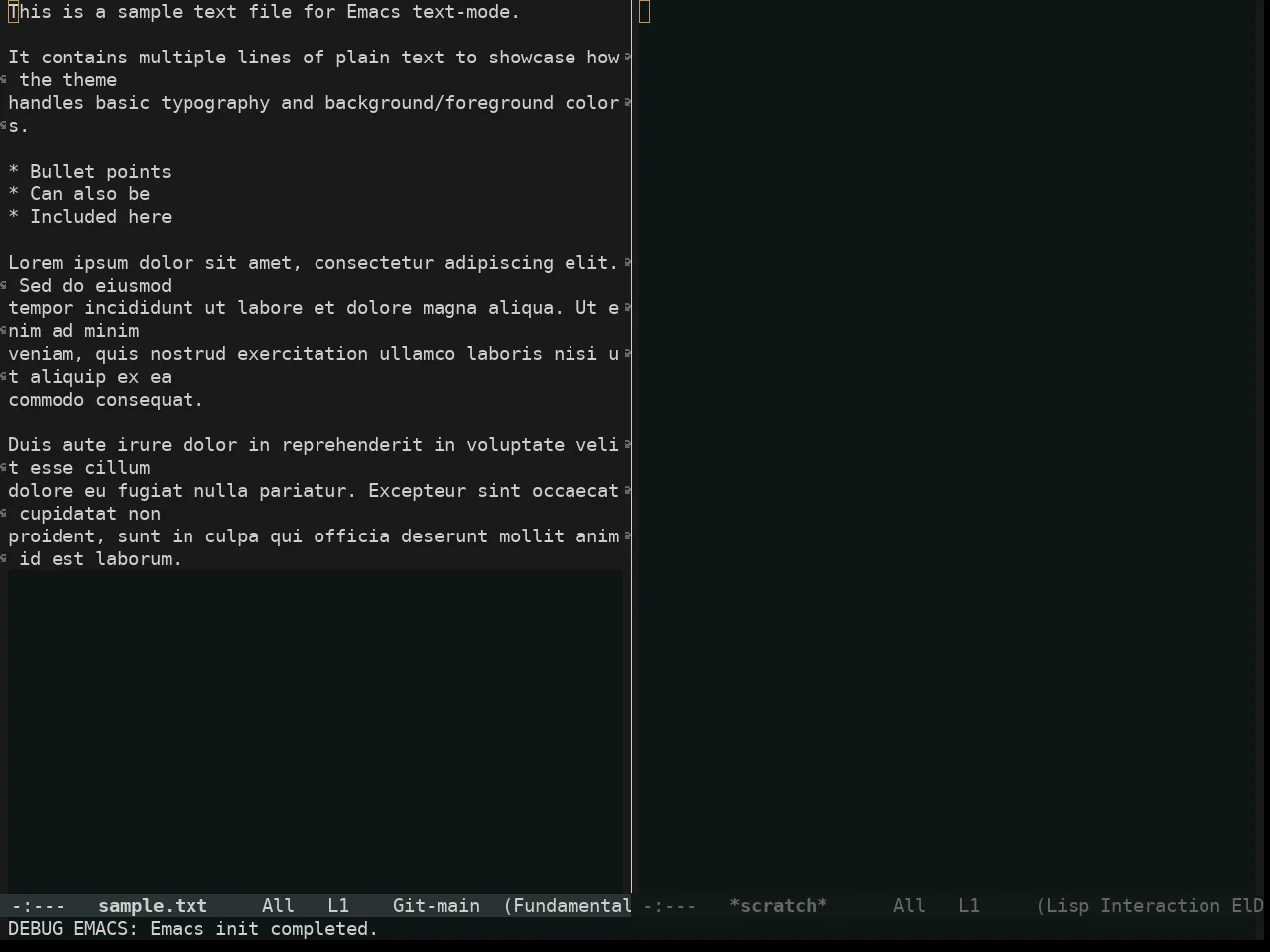 Alabaster Themes Dark Mono Theme in fundamental-mode