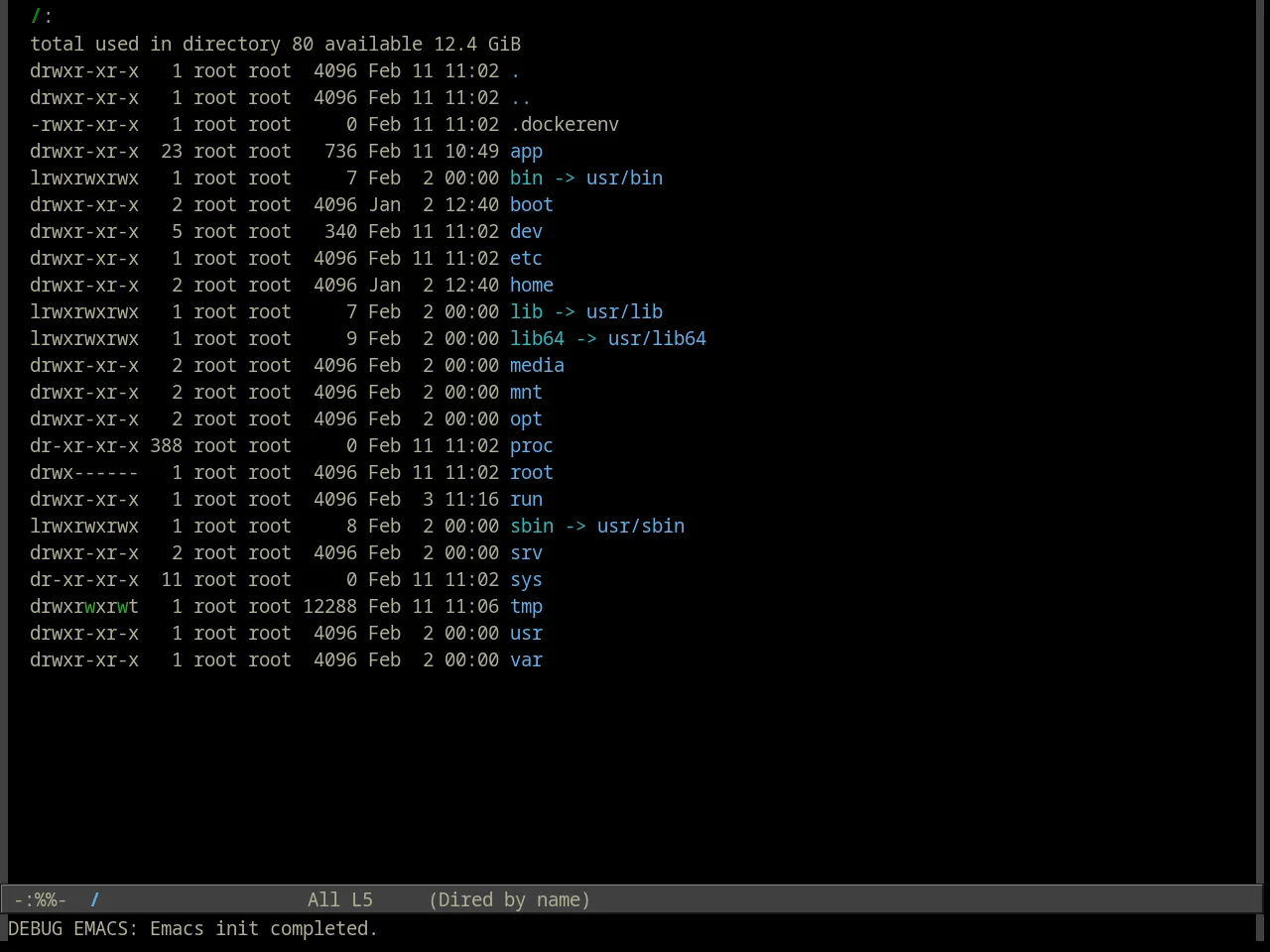 Alect Black Theme in dired