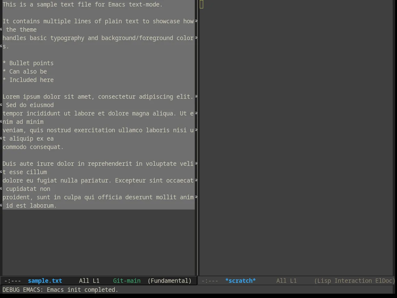Alect Dark Alt Theme in fundamental-mode