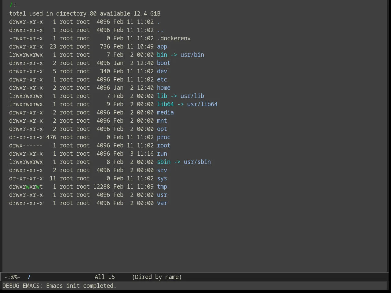 Alect Dark Theme in dired