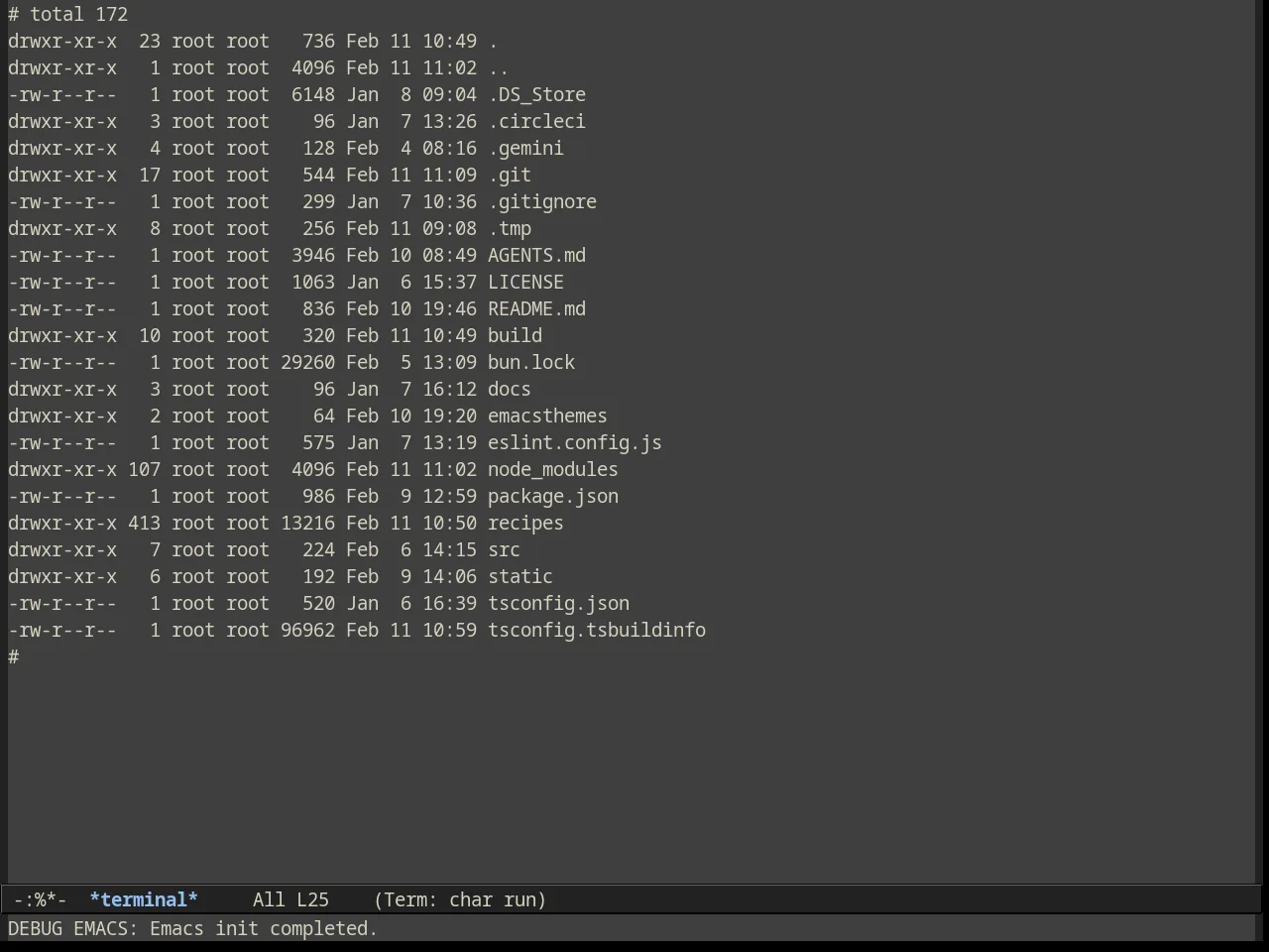 Alect Dark Theme in term