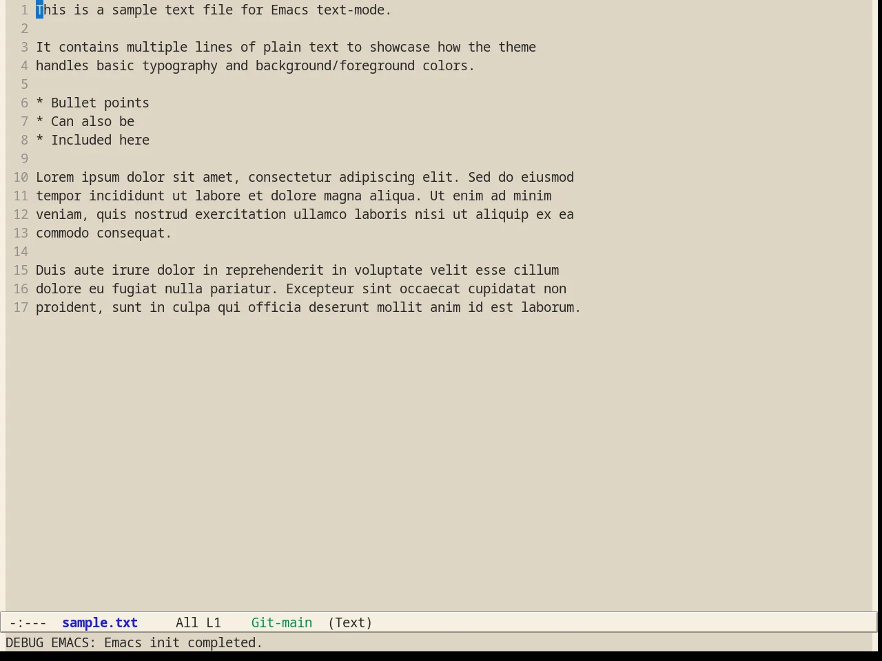 Alect Light Alt Theme in text-mode