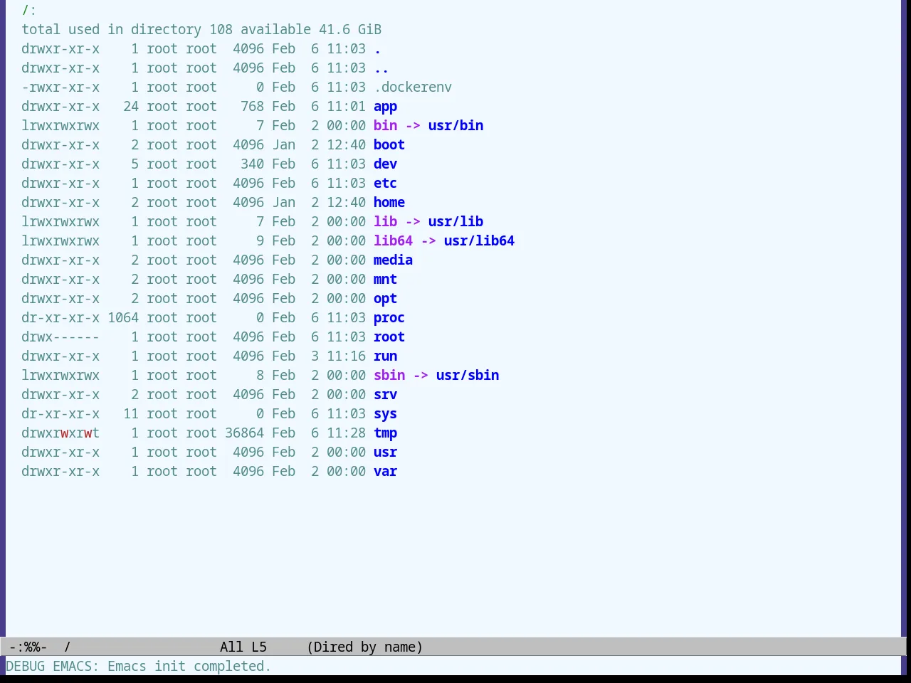 Alice Blue Theme in dired