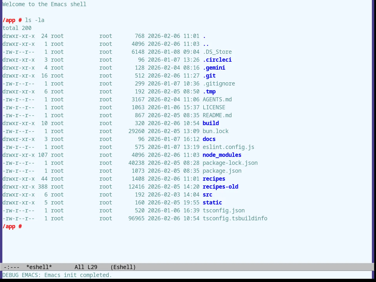 Alice Blue Theme in eshell