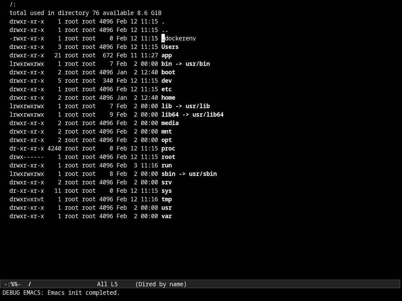 Almost Mono Black Theme in dired