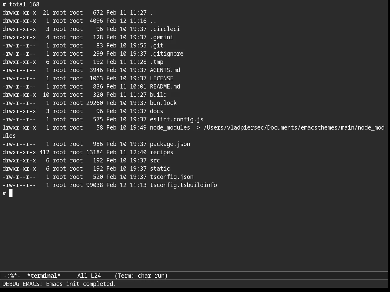 Almost Mono Gray Theme in term