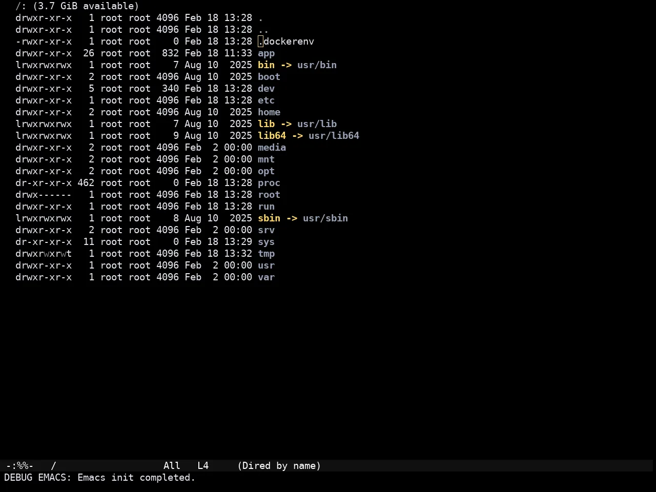 Amaranth Dark Theme in dired