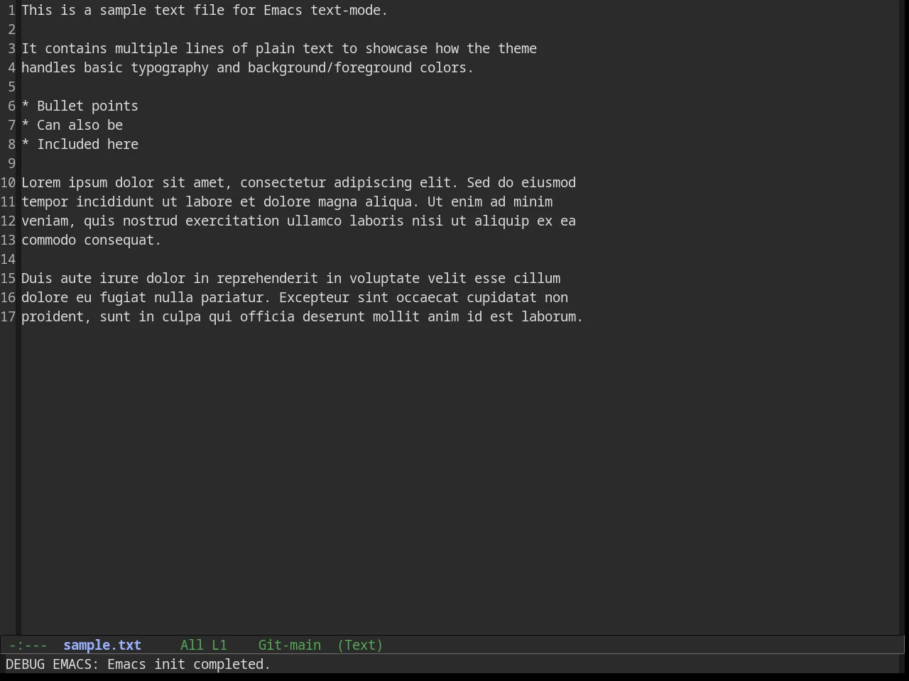 Amelie Theme in text-mode