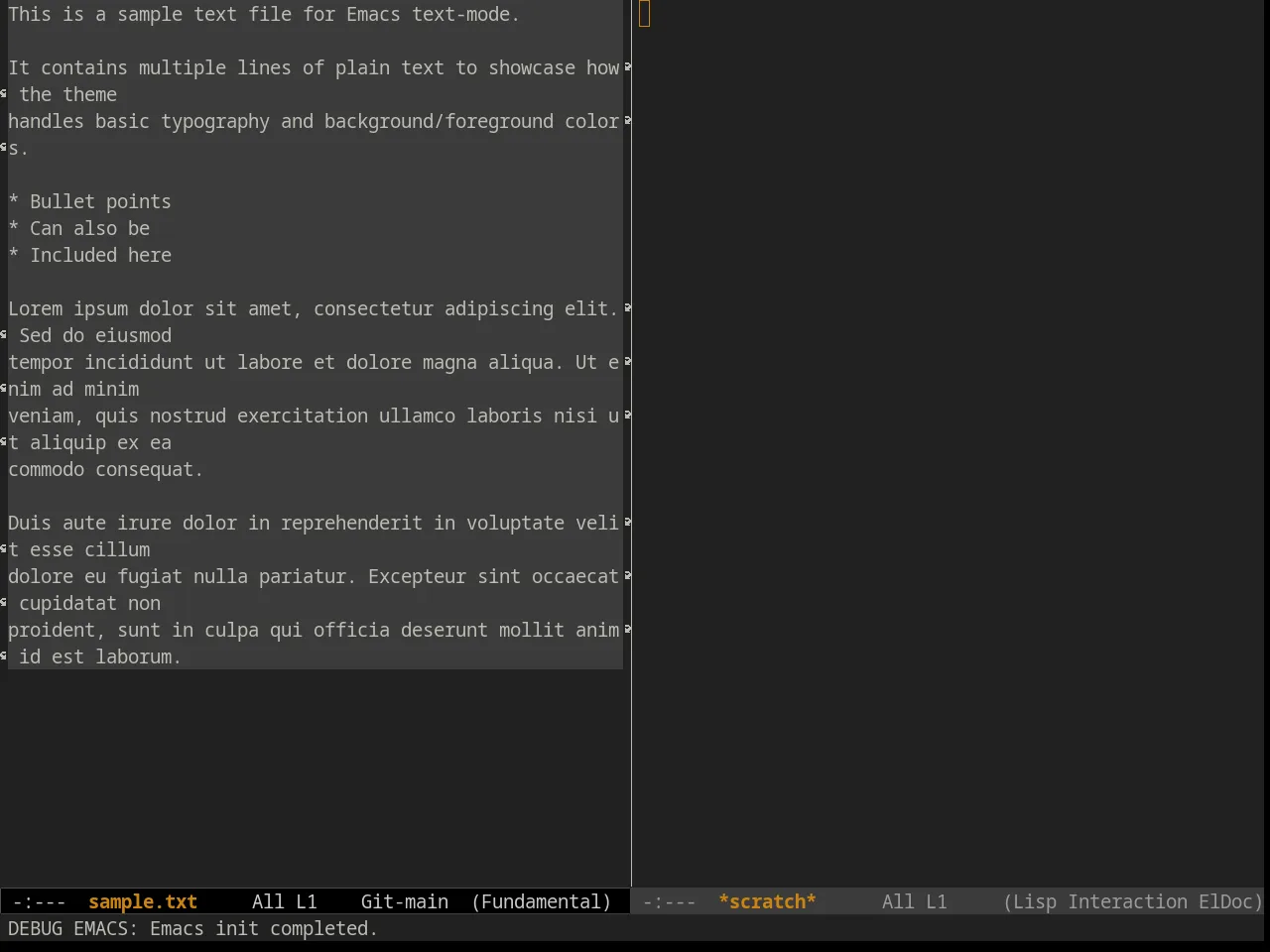 Ample Zen Theme in fundamental-mode