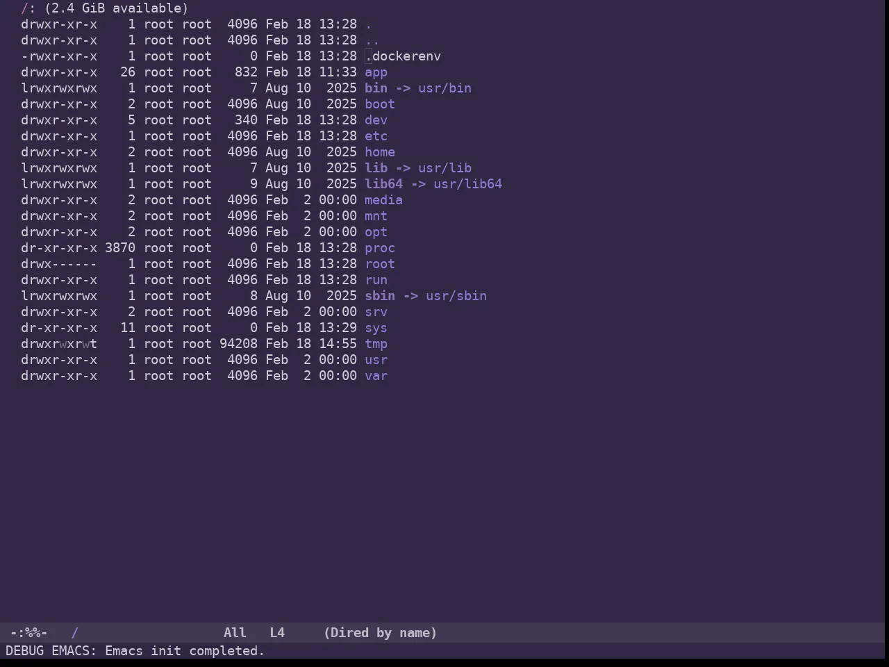 Ancient One Dark Theme in dired