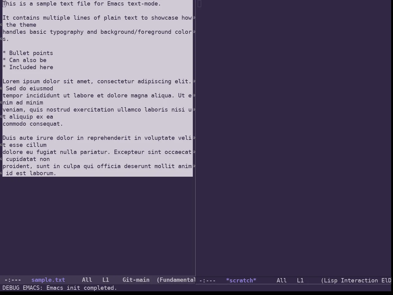 Ancient One Dark Theme in fundamental-mode