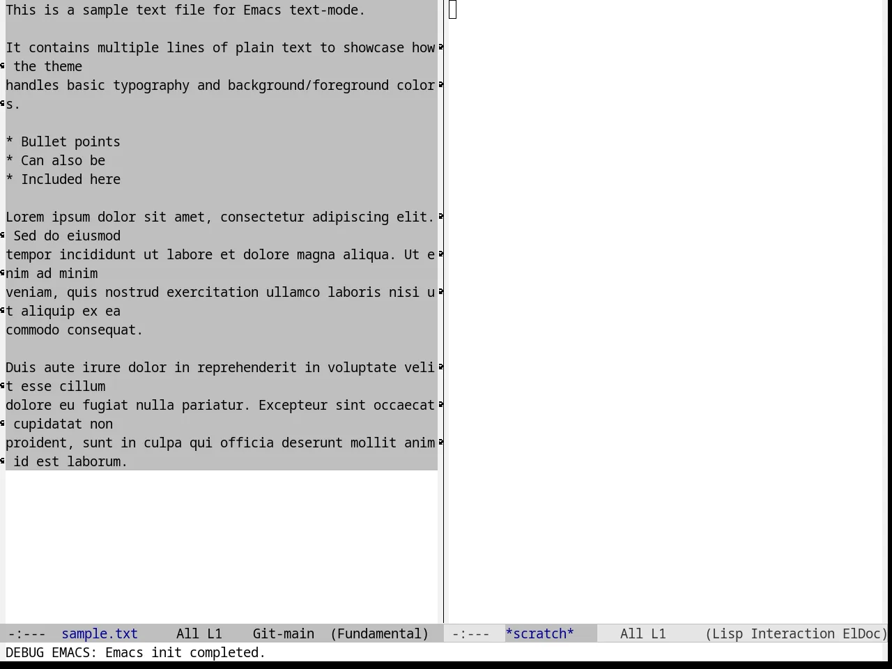 Andreas Theme in fundamental-mode