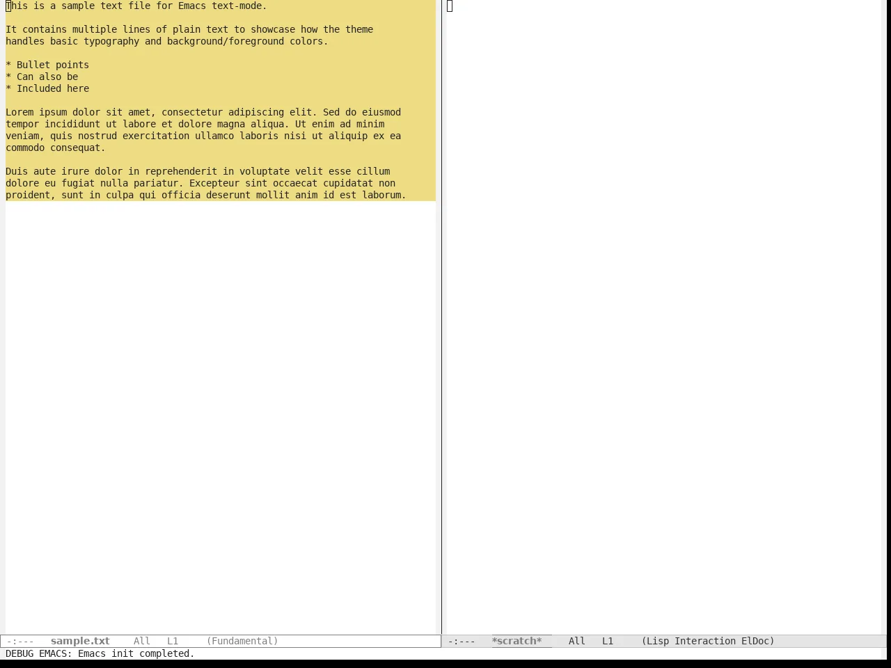 App Monochrome Themes Light Theme in fundamental-mode