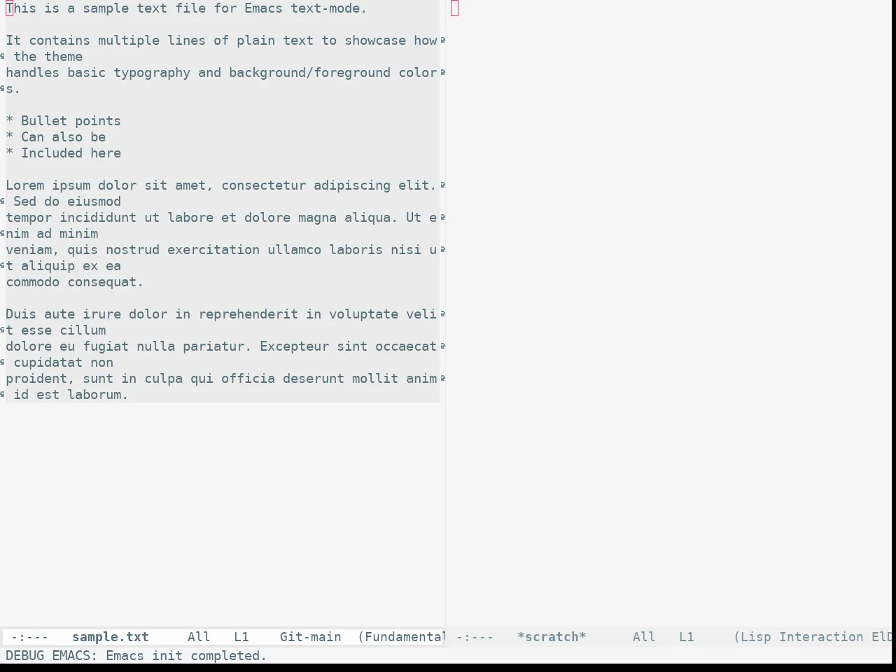 Apropospriate Light Theme in fundamental-mode