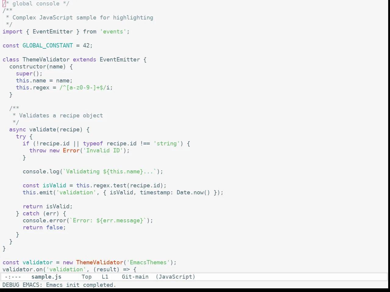 Apropospriate Light Theme in javascript-mode