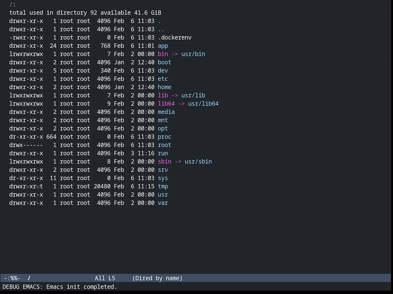 Arc Dark Theme in dired