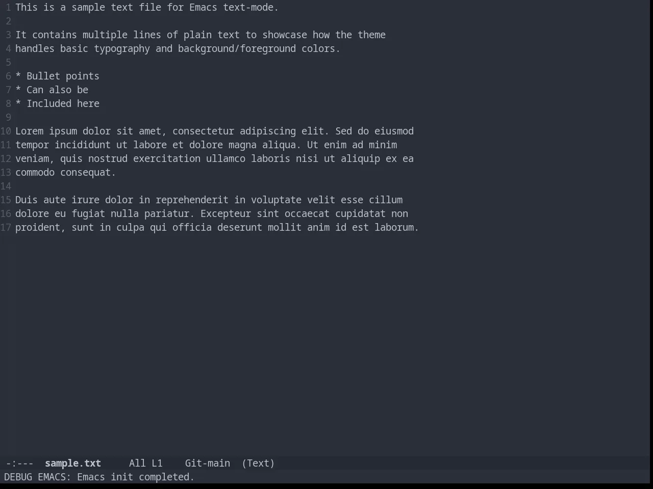 Arjen Grey Theme in text-mode