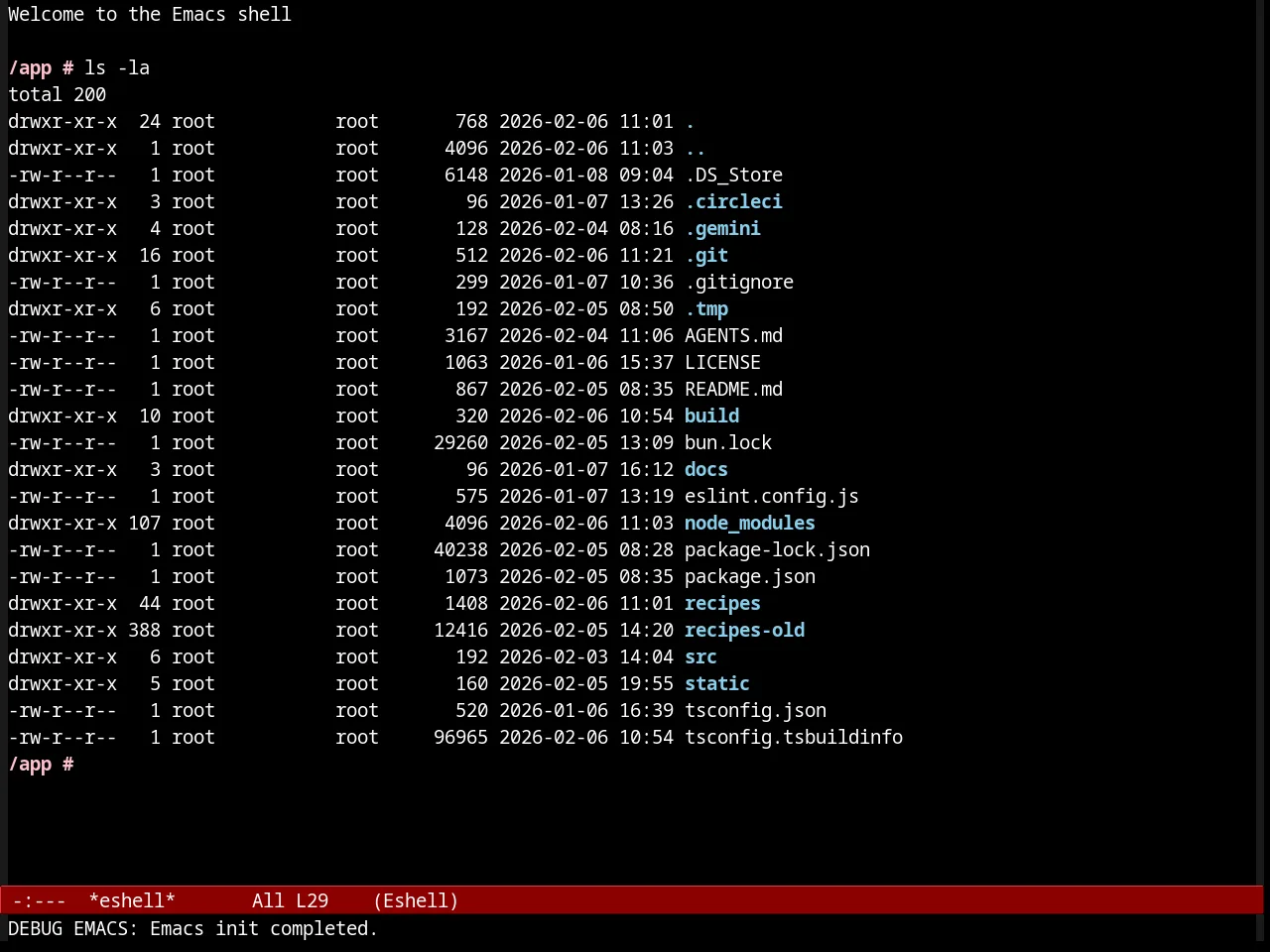 Arjen Theme in eshell