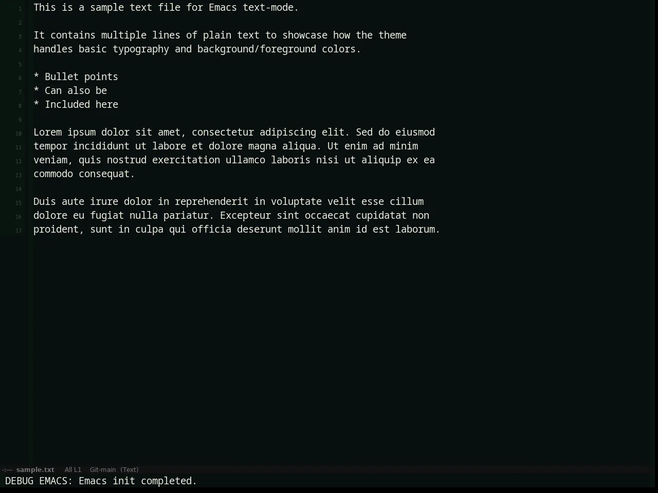 Assemblage Theme in text-mode