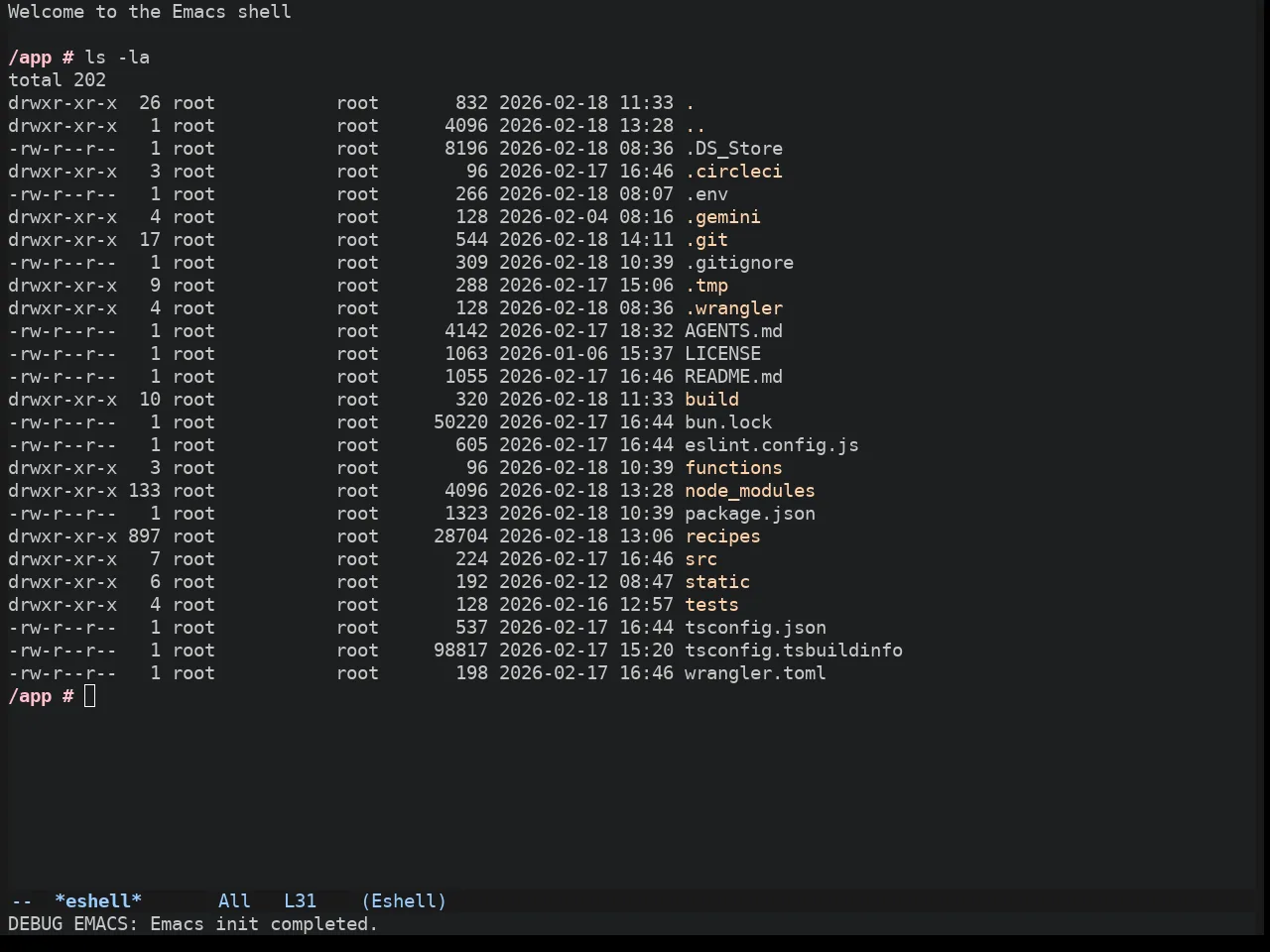 Atom Dark Theme in eshell