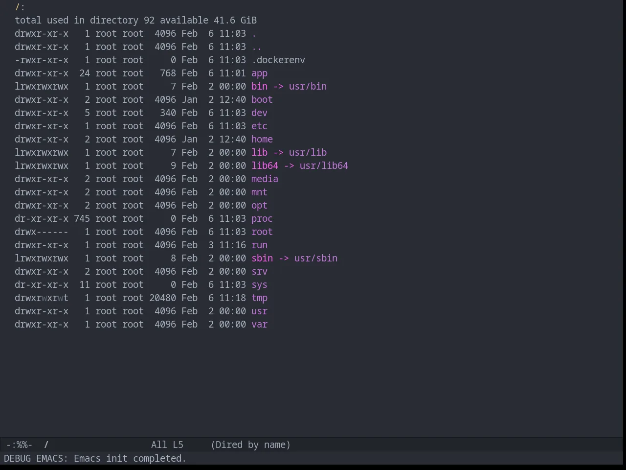 Atom One Dark Theme in dired