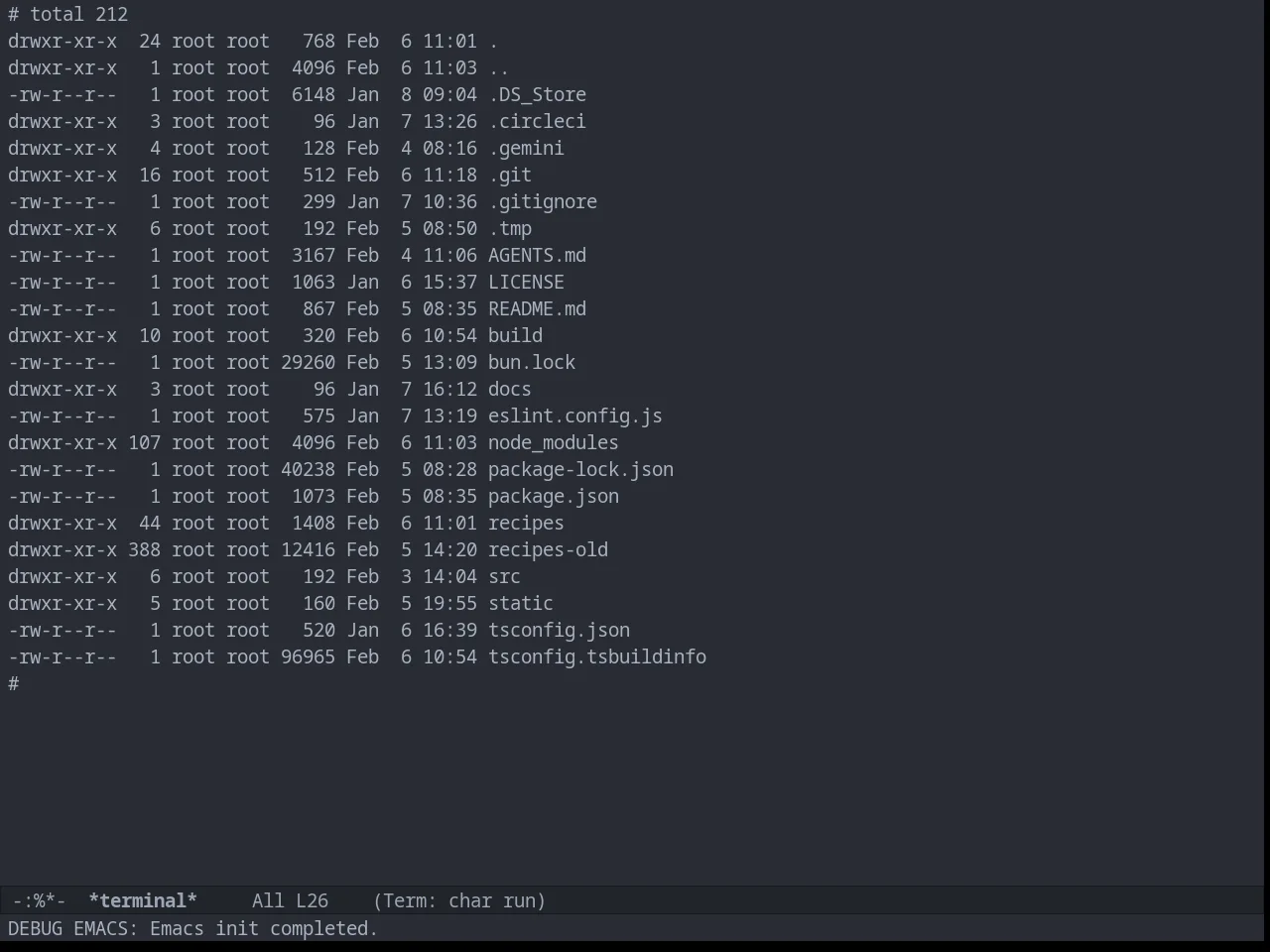 Atom One Dark Theme in term