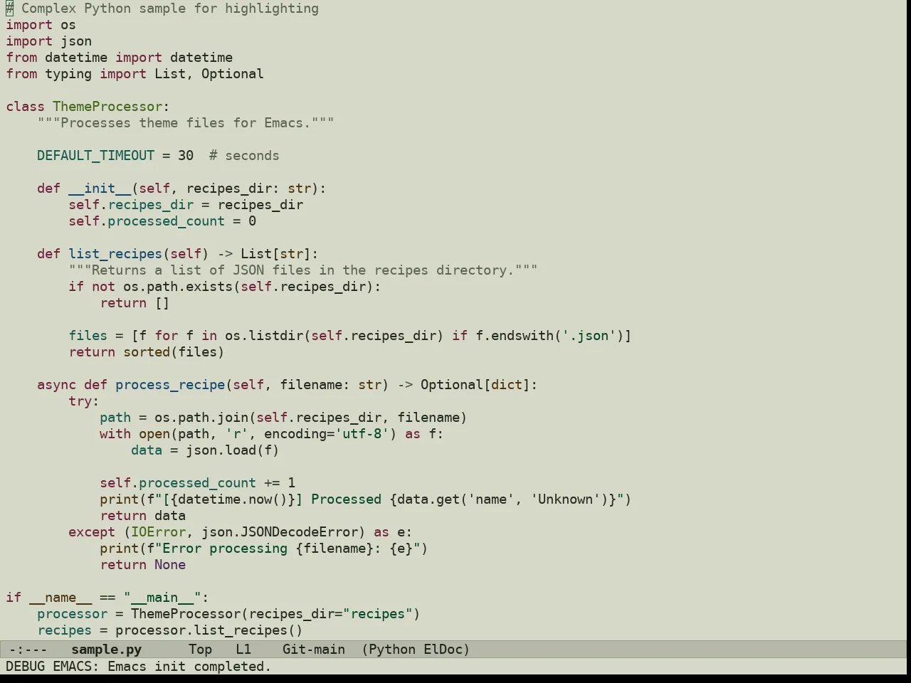 Au Herbarium Day Theme in python-mode