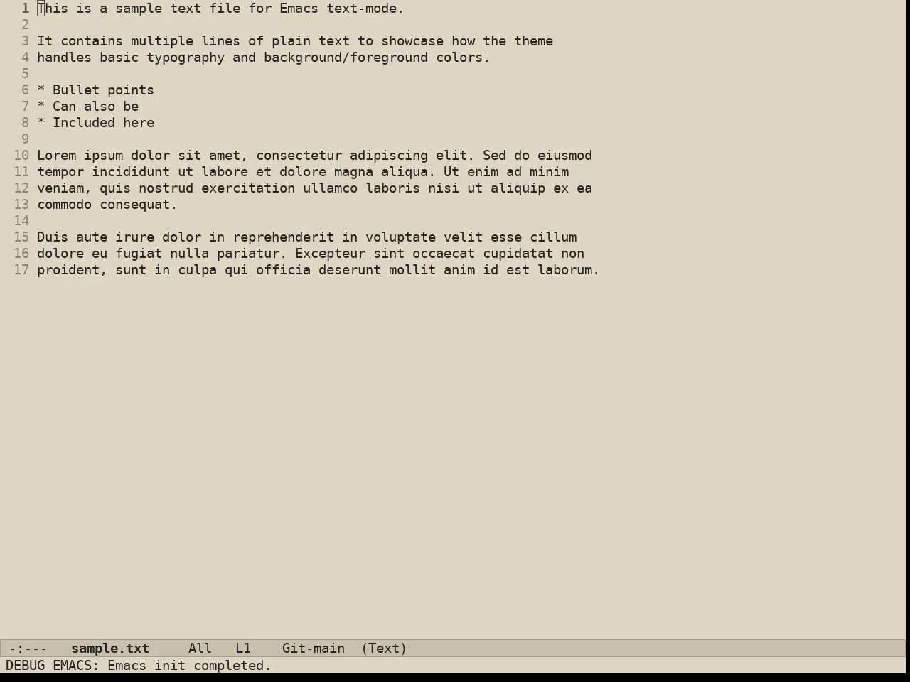 Au Parchment Day Theme in text-mode