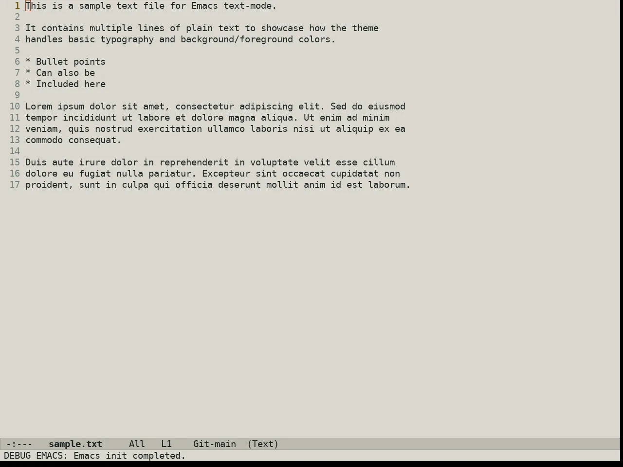 Au Salina Day Theme in text-mode