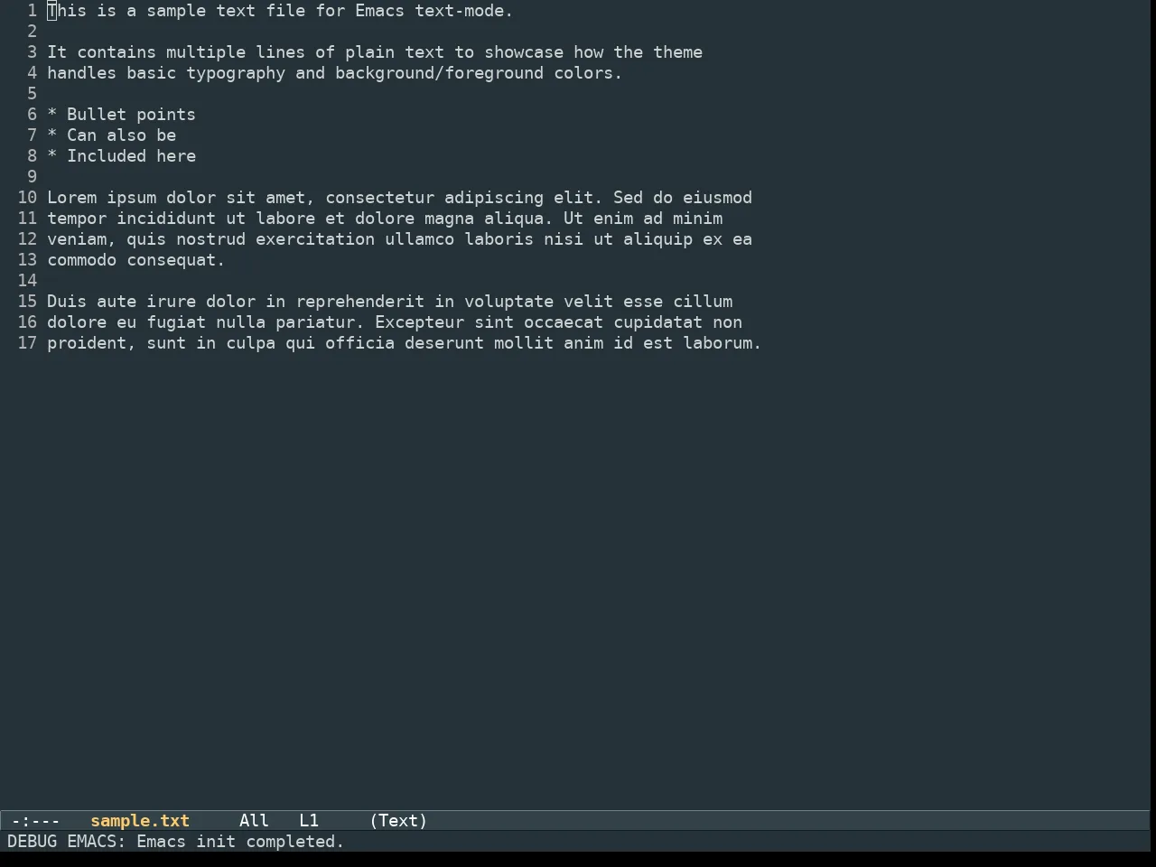 Aurora Theme in text-mode