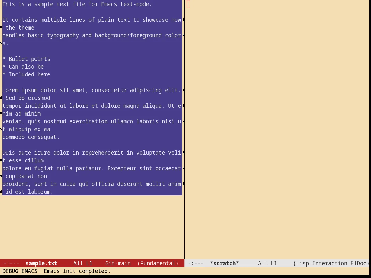 Autumn Light Theme in fundamental-mode