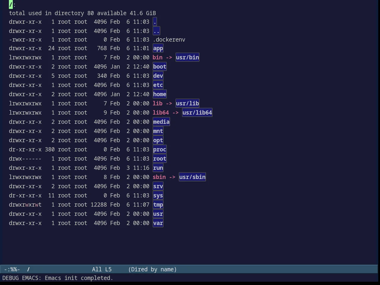 Avk darkblue White Theme in dired