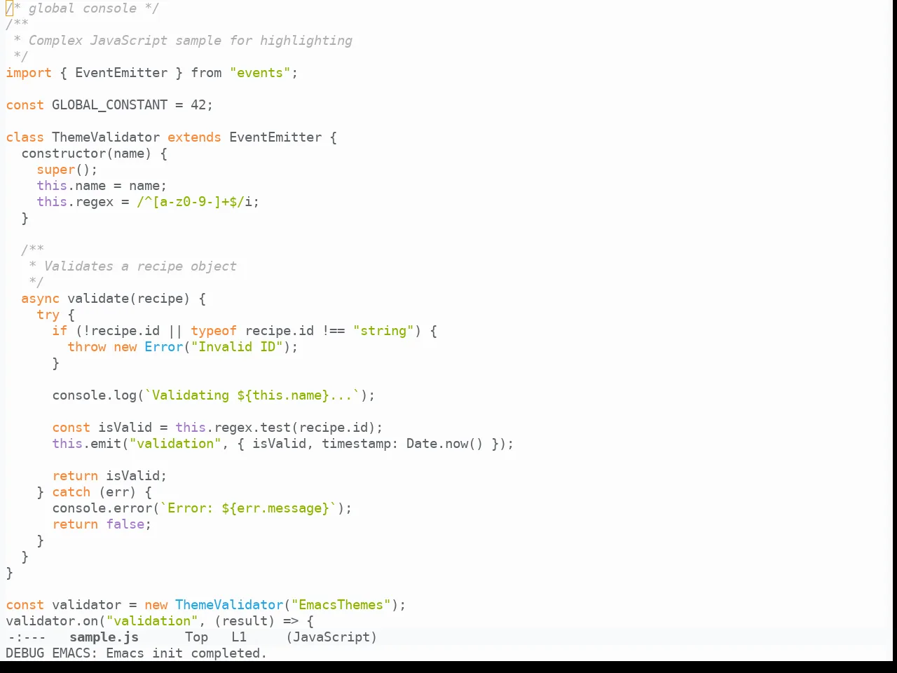 Ayu Day in javascript-mode