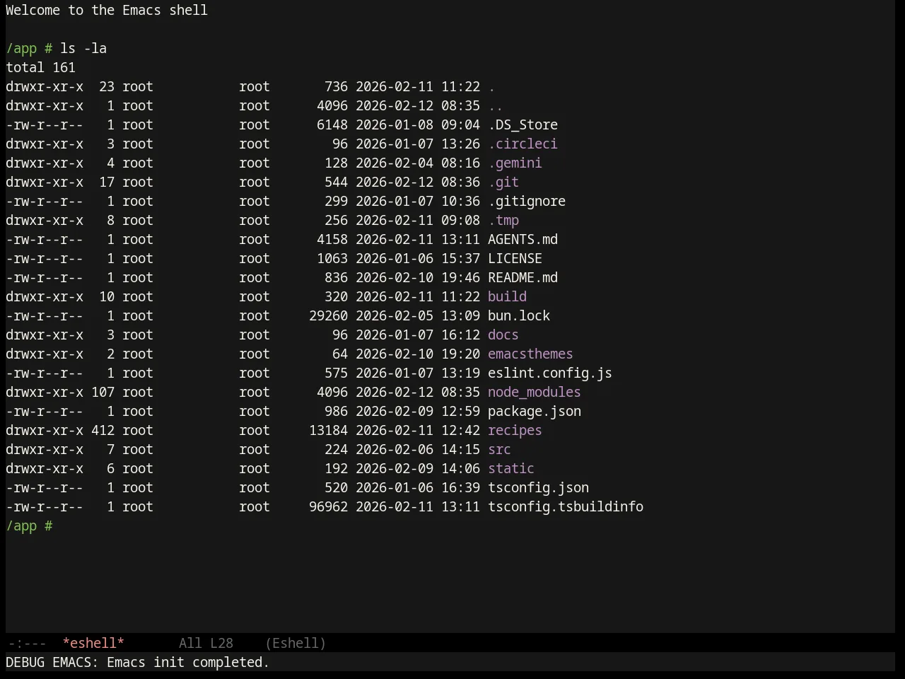 Badger Theme in eshell