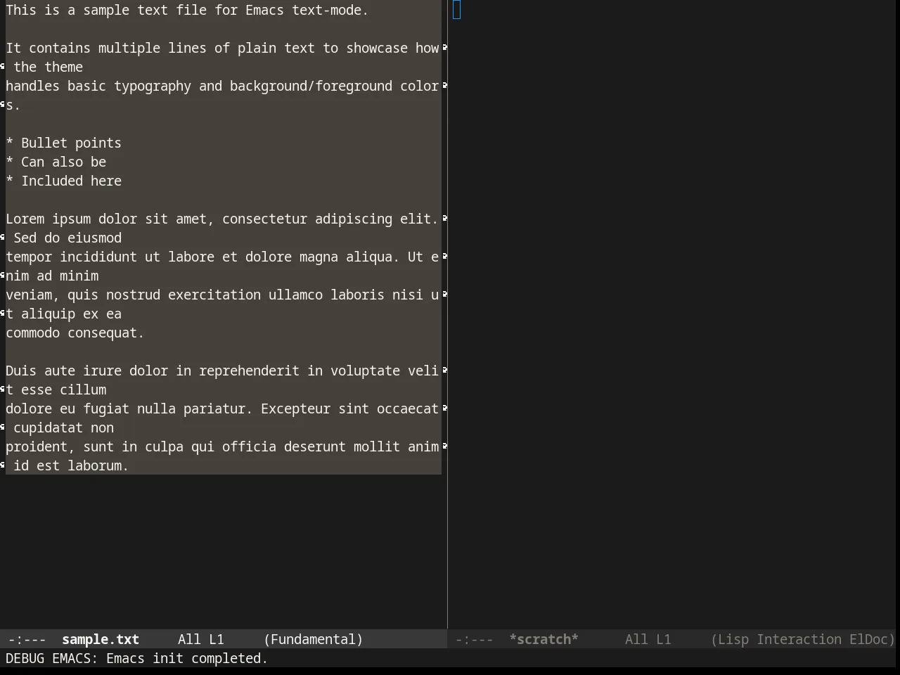Badwolf Theme in fundamental-mode