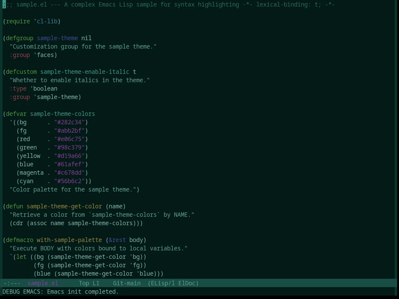 Base16 Apathy Theme in emacs-lisp-mode