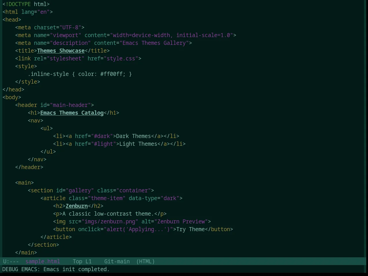 Base16 Apathy Theme in html-mode