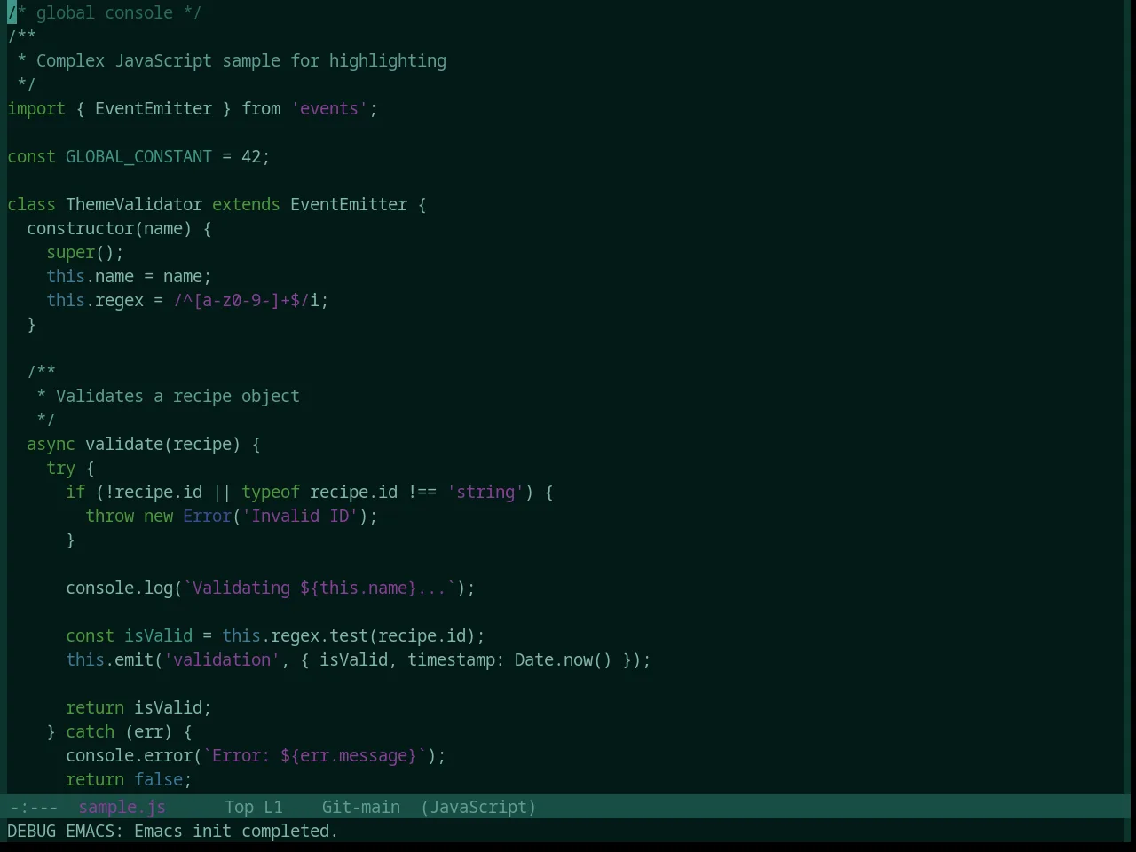 Base16 Apathy Theme in javascript-mode