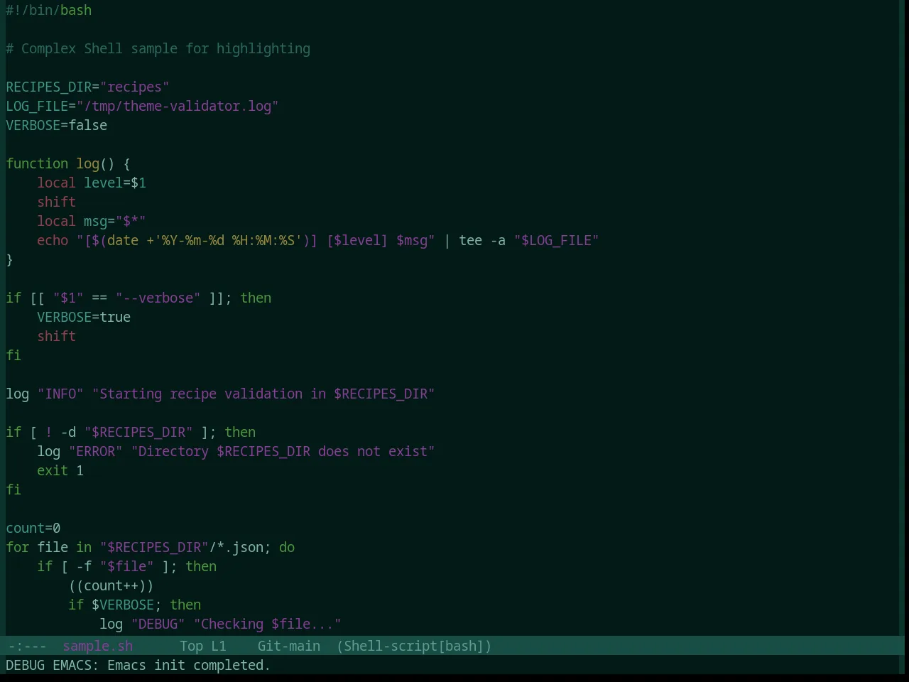Base16 Apathy Theme in sh-mode