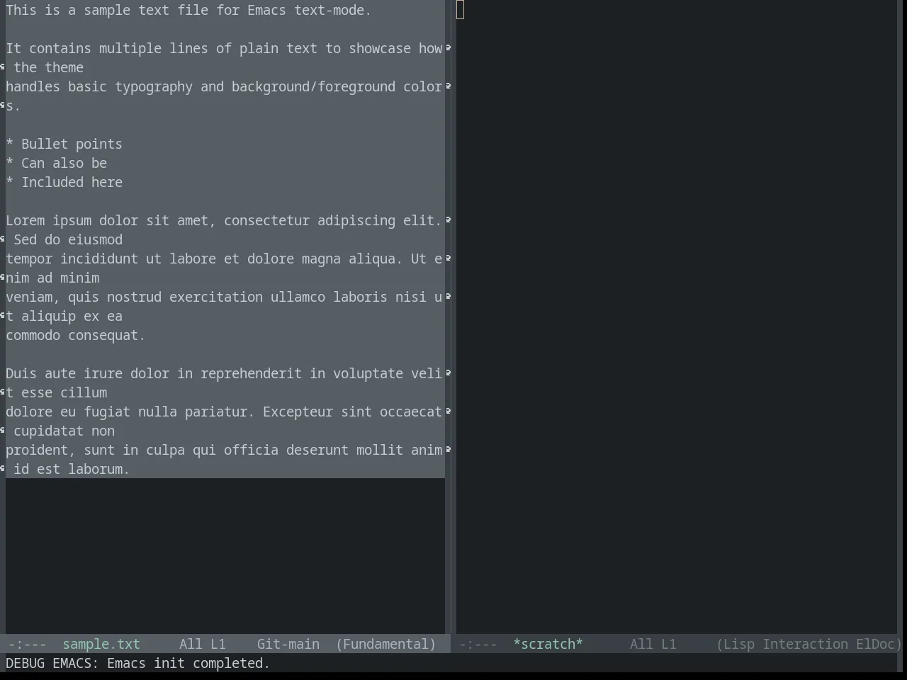 Base16 Ashes Theme in fundamental-mode