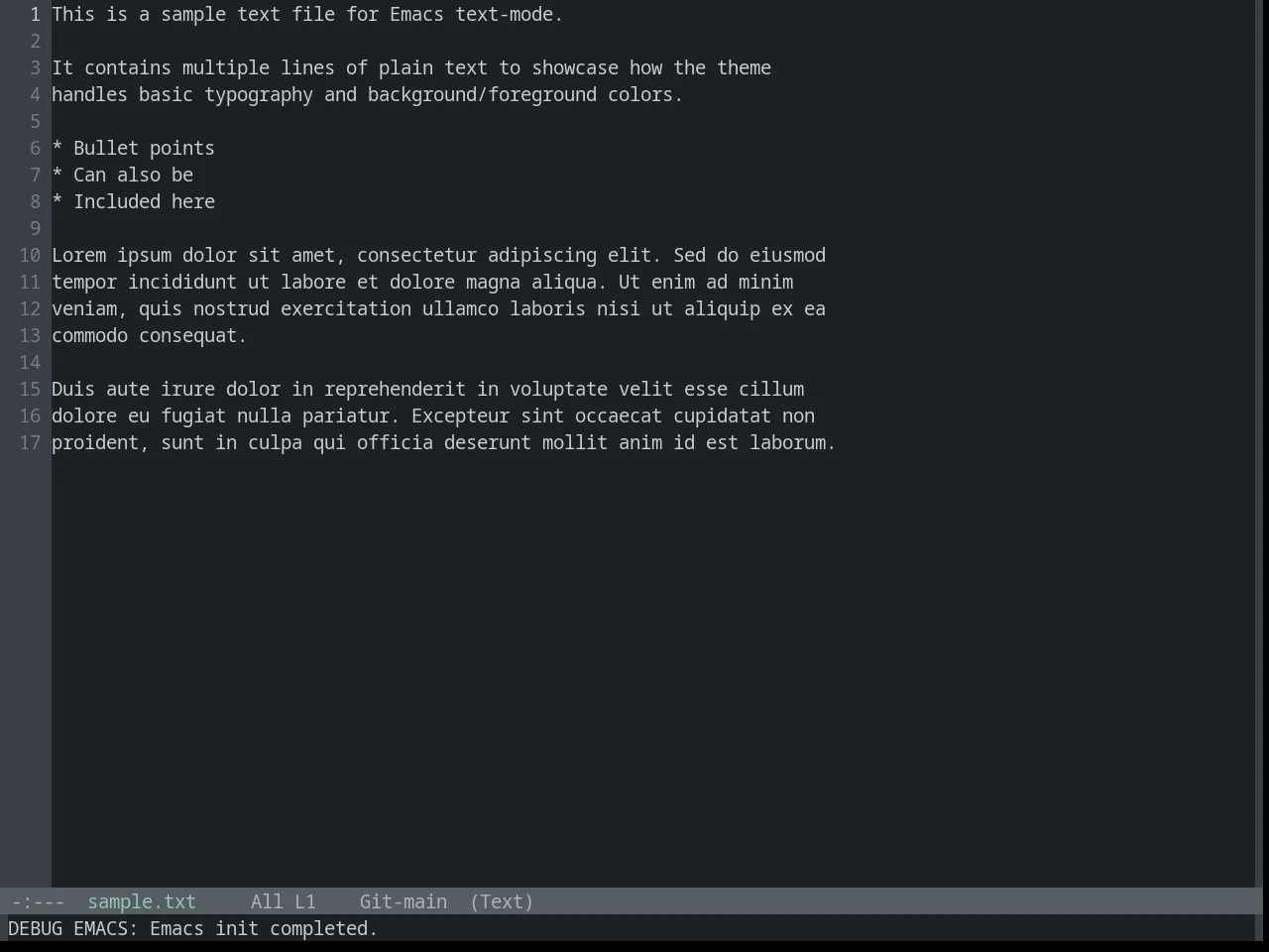 Base16 Ashes Theme in text-mode