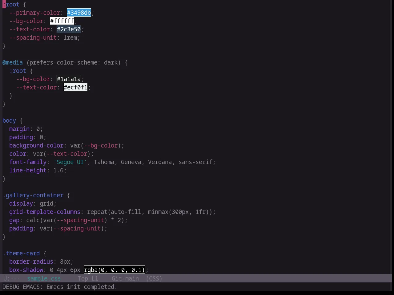 Base16 Atelier Cave Theme in css-mode